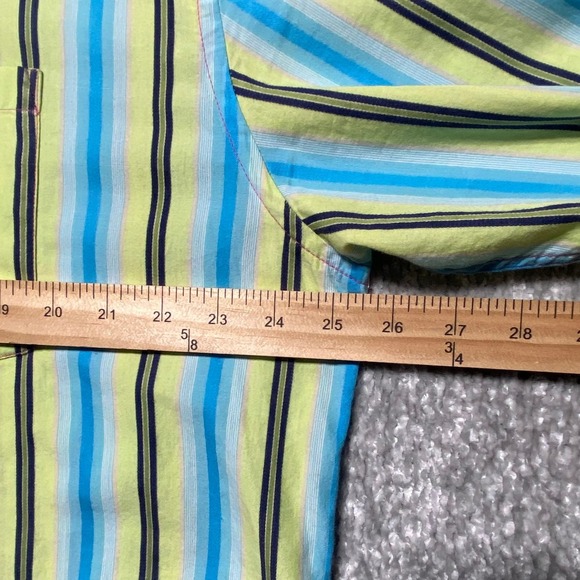 Striped Button‎ Down Shirt Long Sleeve Colorful Casual Menswear - Picture 5 of 7